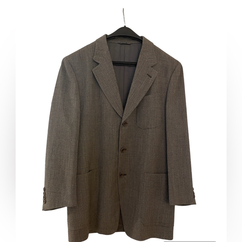 Canali Proposta Made in Italy Luxury Suit Jacket/Sport Jacket/Blazer Brown M 50R